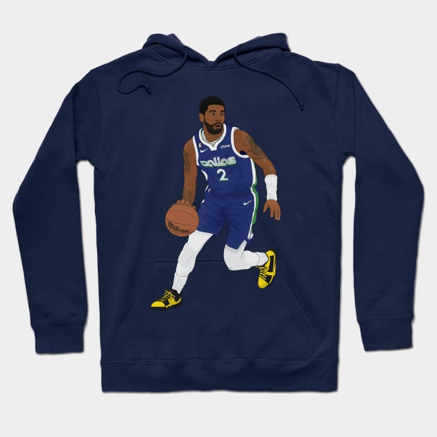 Kyrie Irving digital illustration Hoodie by fmmgraphicdesign